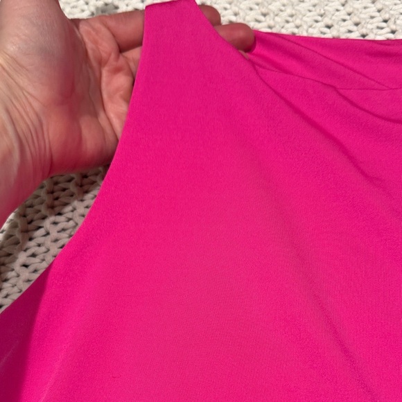 Source Unknown Hot Pink High-Neck Crop Tank - Picture 2 of 5